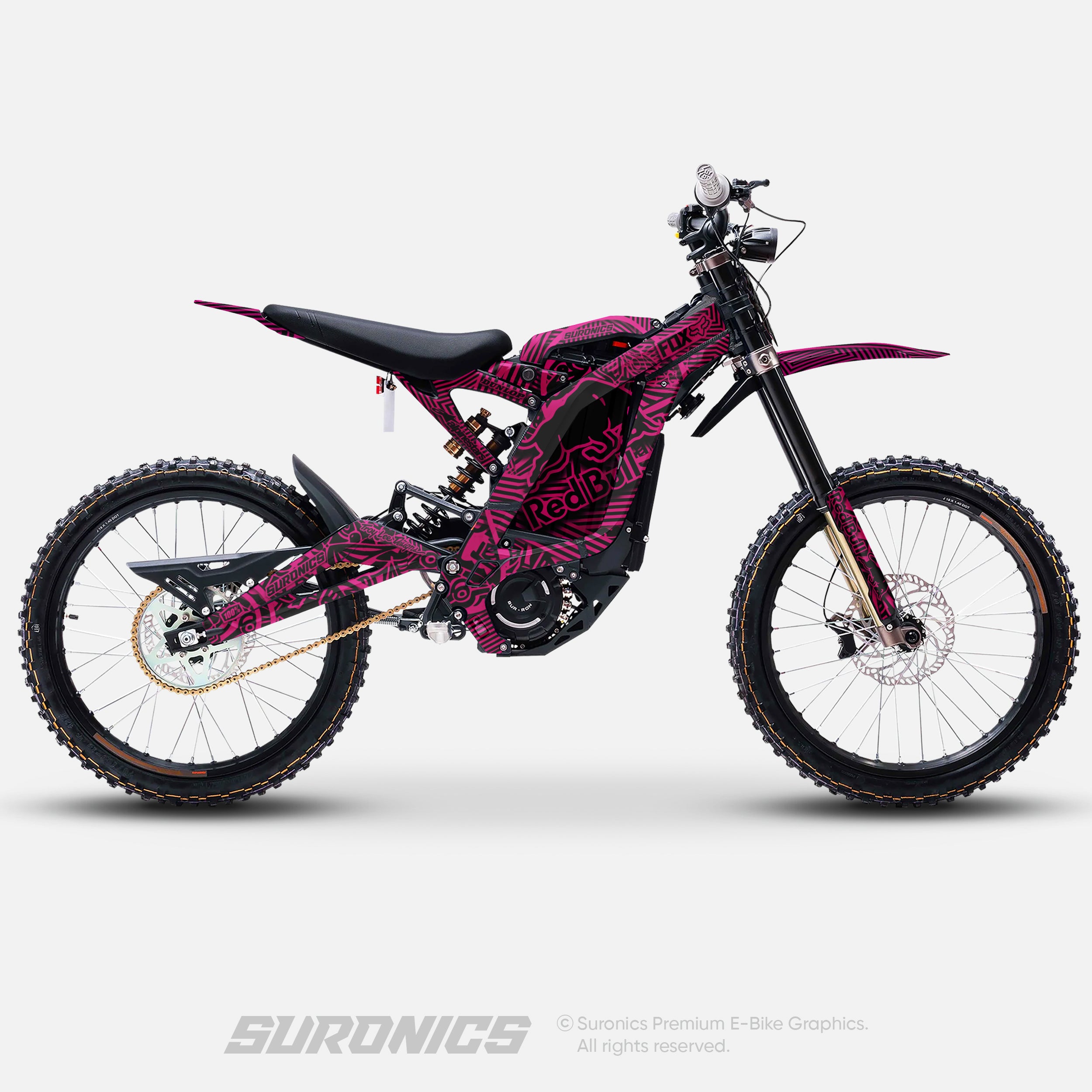 RACE ART BLACK MAGENTA Surron Light Bee Graphics kit
