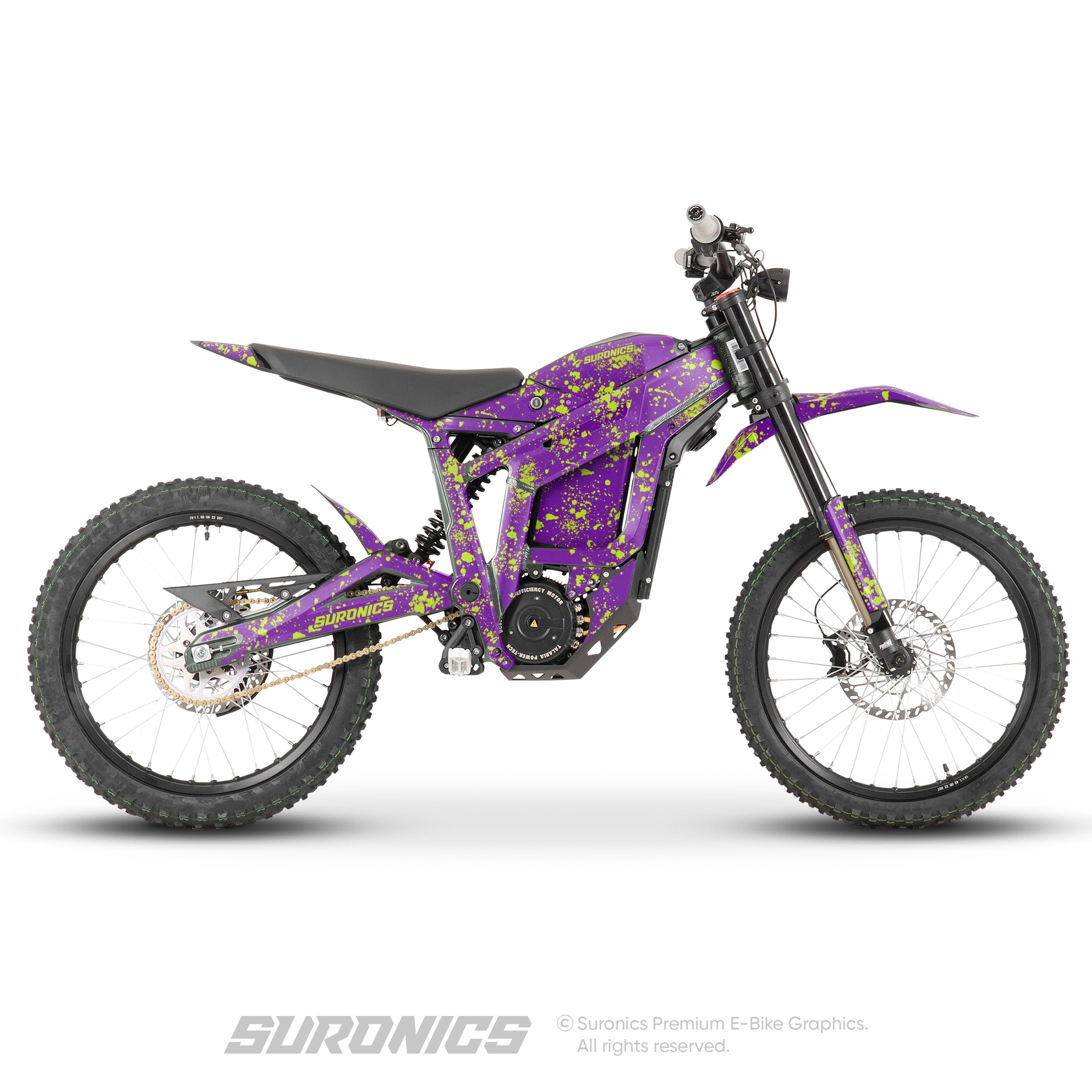 SPLATTER PURPLE GREEN Talaria Sting MX3 MX4 Graphics kit