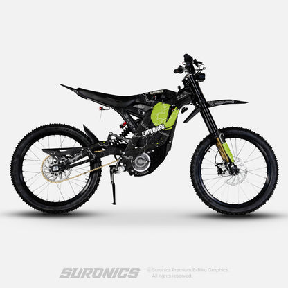EXPLORER BLACK GREEN 79Bike Falcon PRO / GT / M Graphics kit