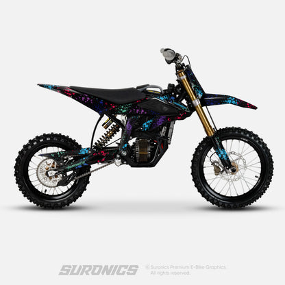 SPLATTER MULTICOLOR Surron Hyper Bee Graphics kit