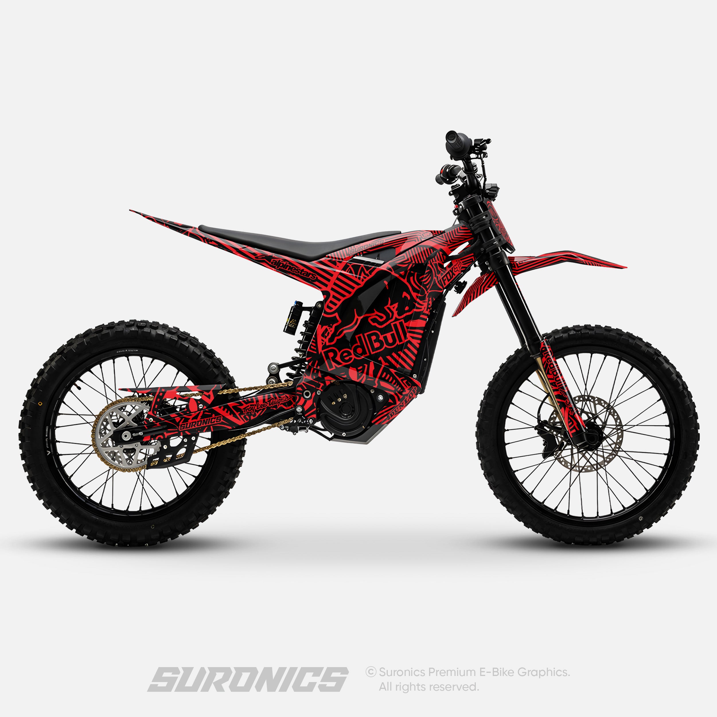 RACE ART BLACK RED Arctic Leopard XE Graphics kit