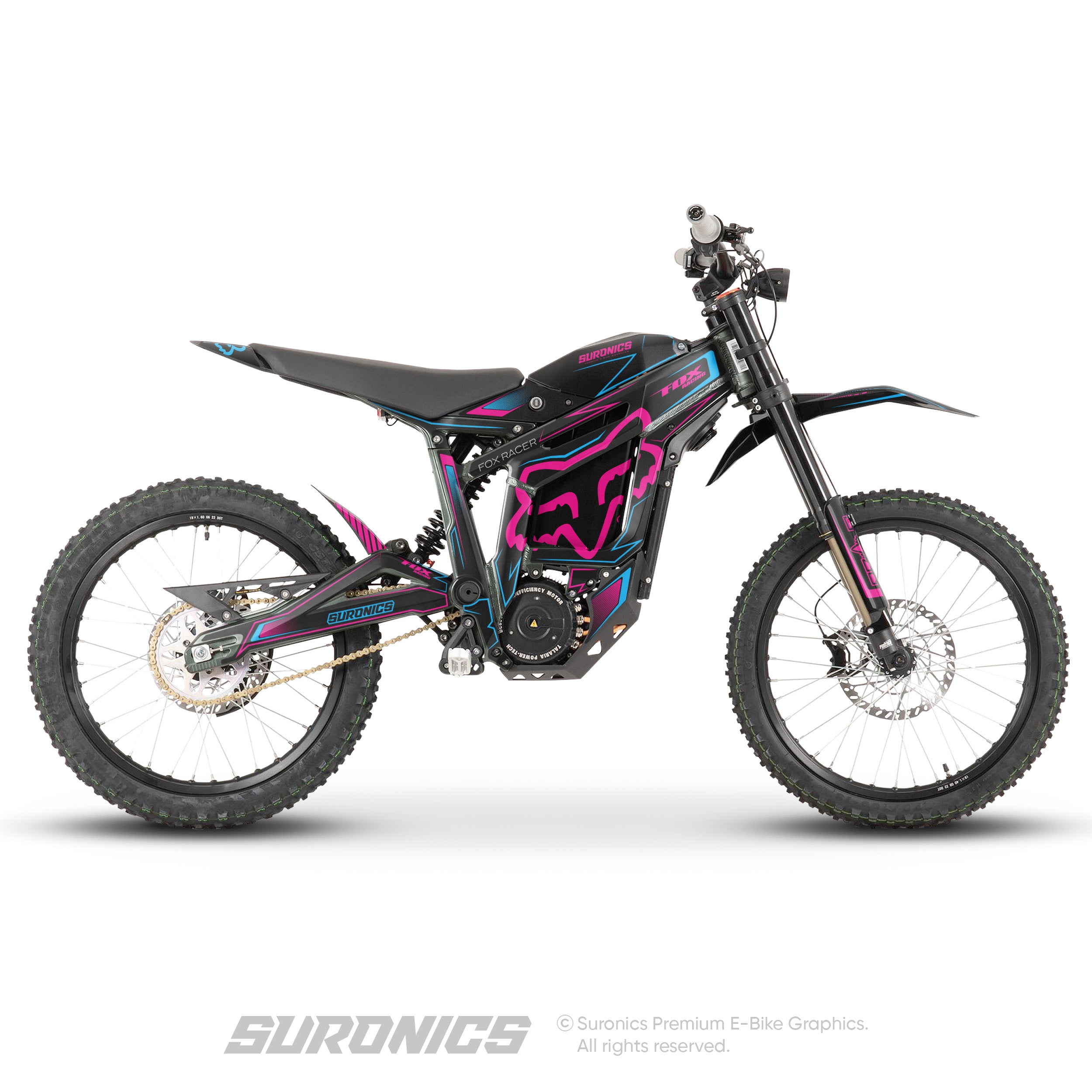 FOX RACER BLACK MAGENTA Talaria Sting MX3 MX4 Graphics kit