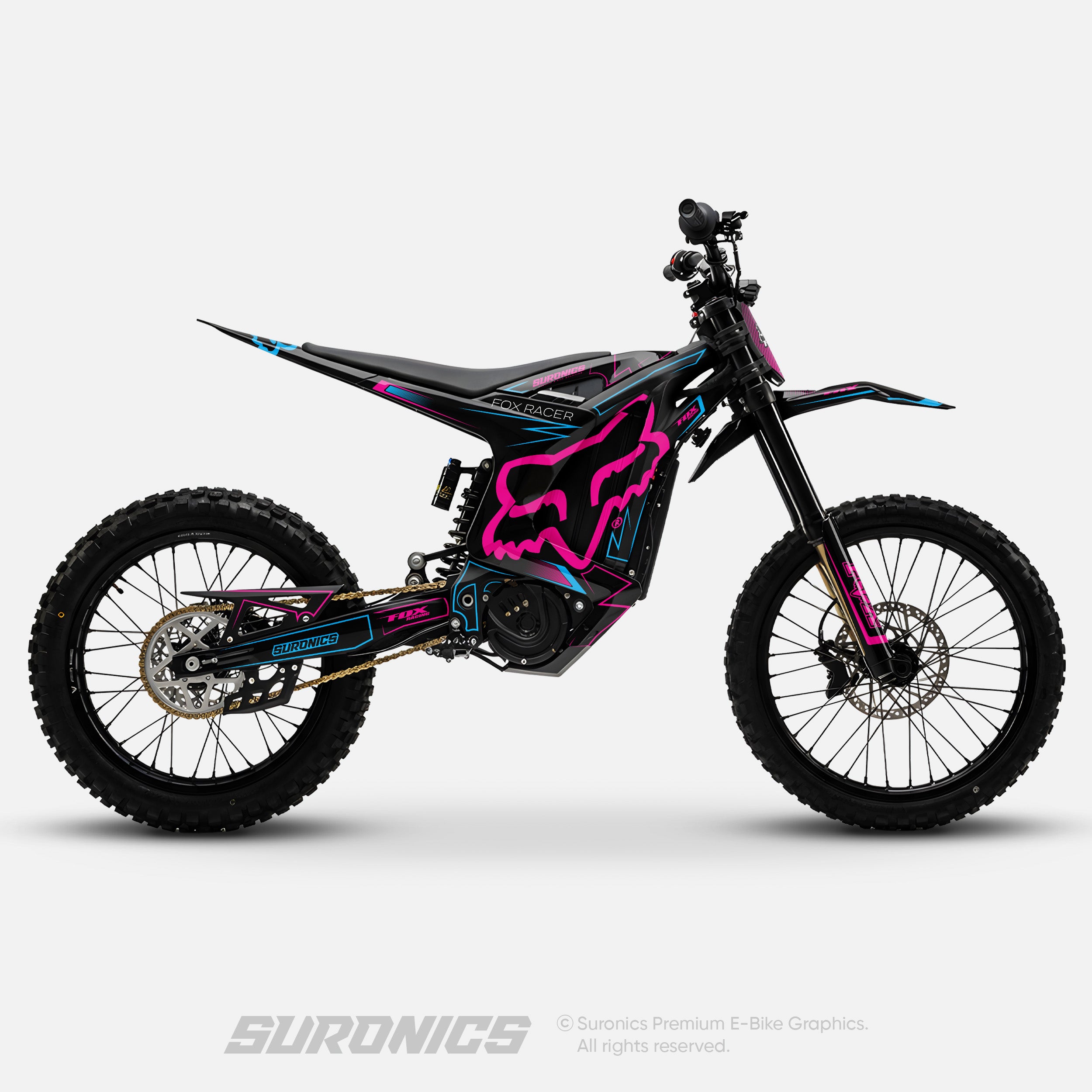 FOX RACER BLACK MAGENTA Arctic Leopard XE Graphics kit