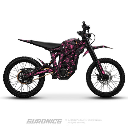 SPLATTER BLACK PINK Talaria Sting MX5 PRO Graphics kit
