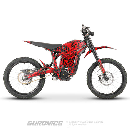 STREET GHOST BLACK RED Talaria Sting MX3 MX4 Graphics kit