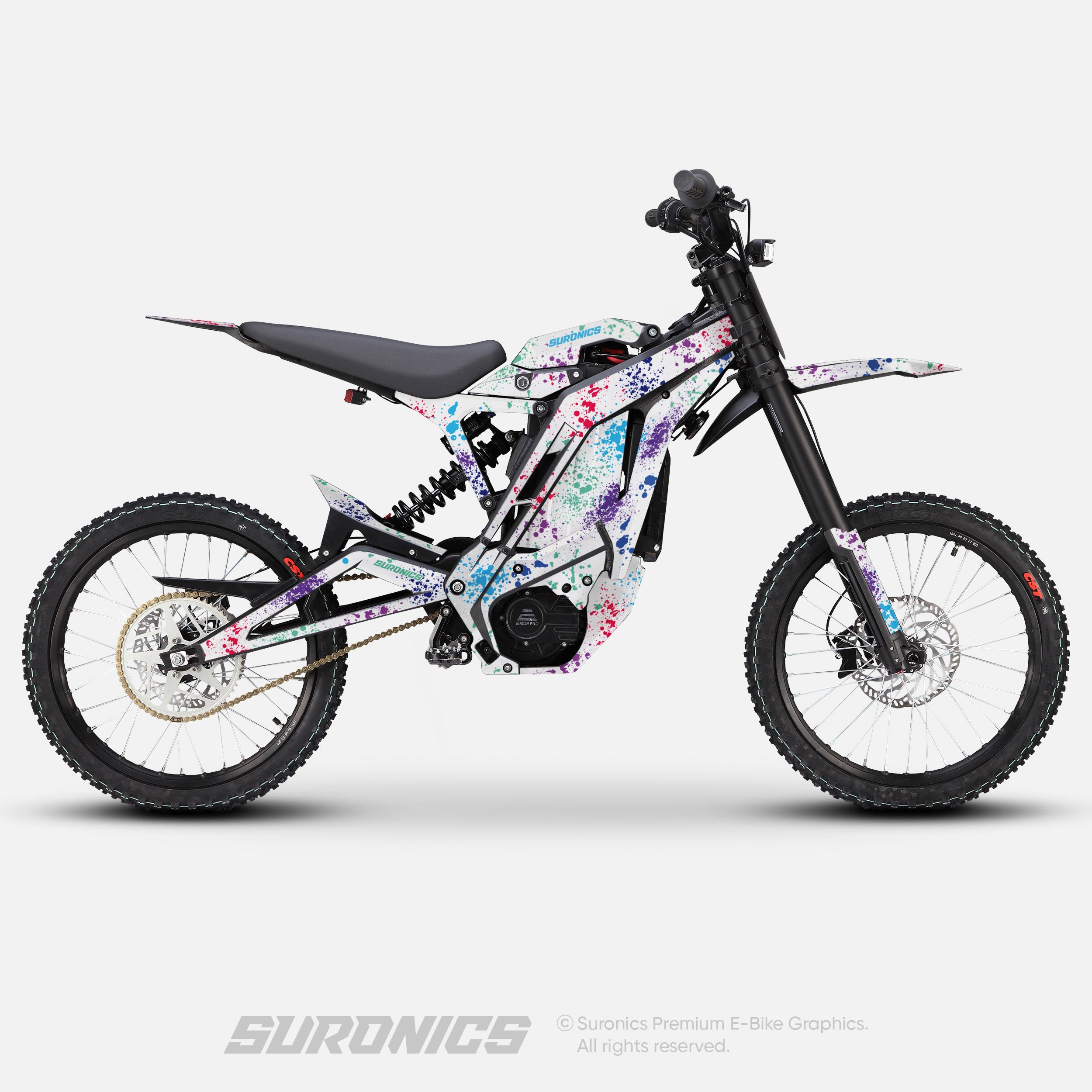 SPLATTER WHITE MULTICOLOR Eride Pro SS SR Graphics kit