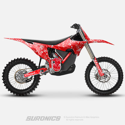 SPLATTER RED WHITE Stark Varg Graphics kit