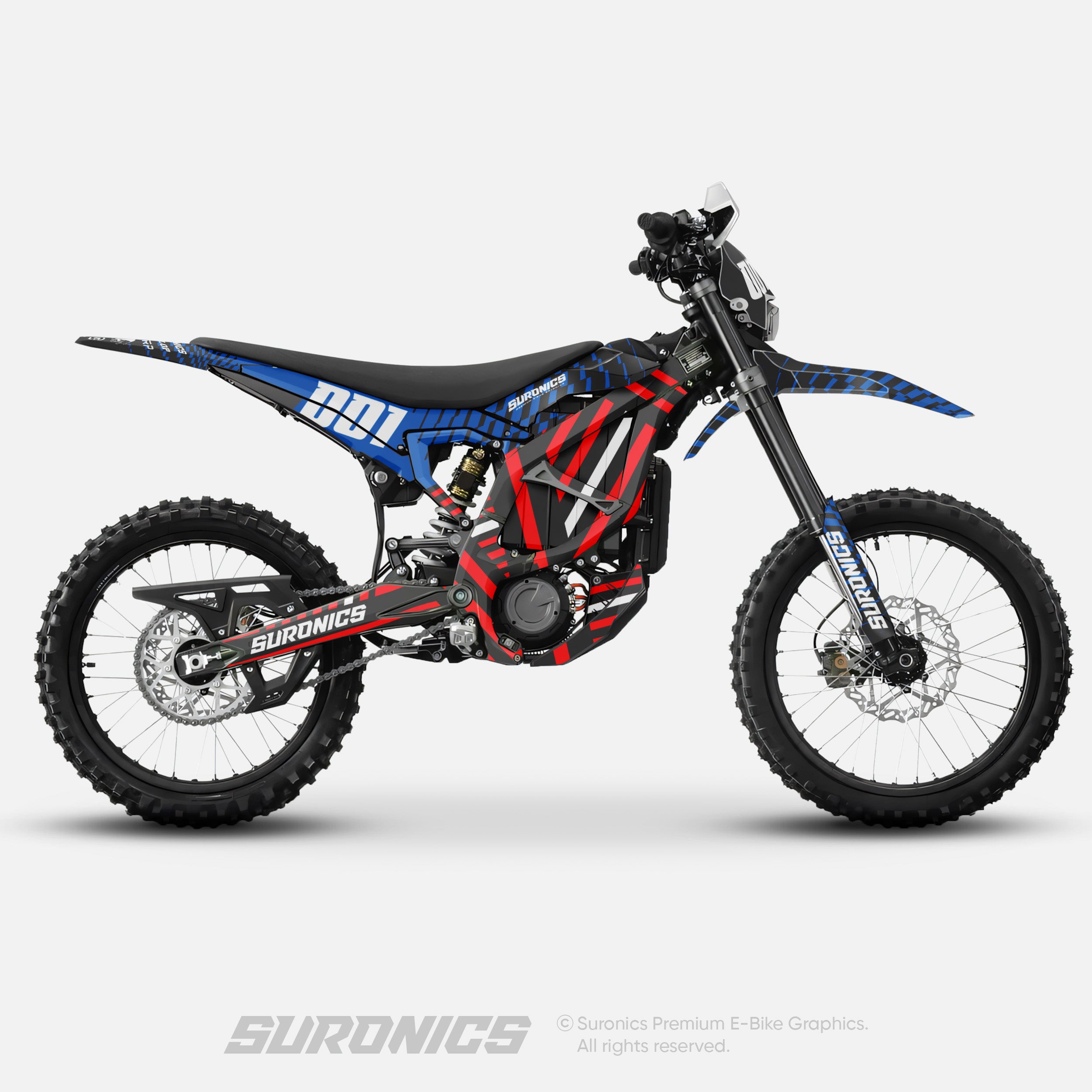 FUTURACE BLUE WHITE Surron Ultra Bee Graphics kit