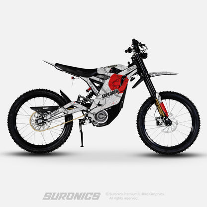EXPLORER WHITE RED 79Bike Falcon PRO / GT / M Graphics kit