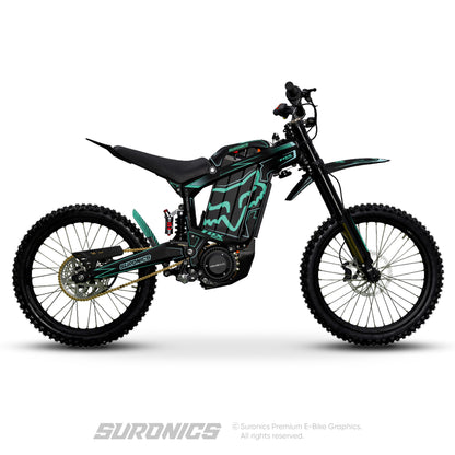 FOX RACER BLACK MINT Rerode R1 Graphics kit