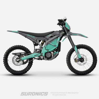 HALF GREY MINT Surron Ultra Bee Graphics kit