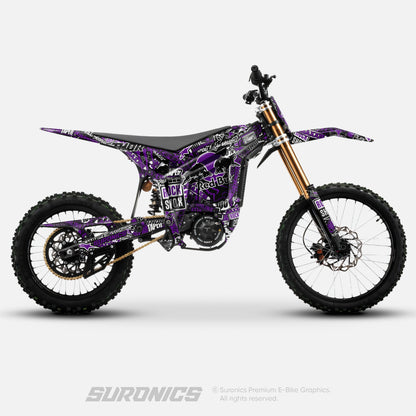 STICKY BLACK PURPLE Talaria Komodo Graphics kit