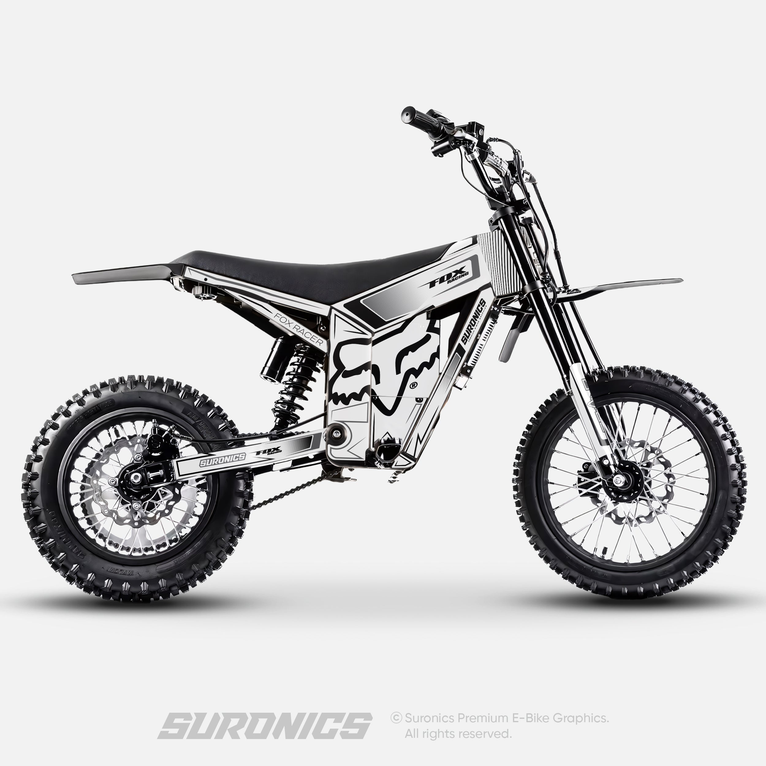 FOX RACER White Black Tuttio Soleil 01 Graphics kit
