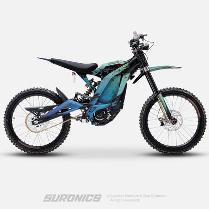 FADE BLUE Surron Light Bee Graphics kit