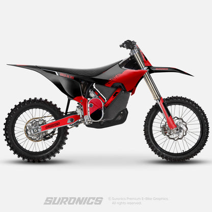 HALF BLACK RED Stark Varg Graphics kit