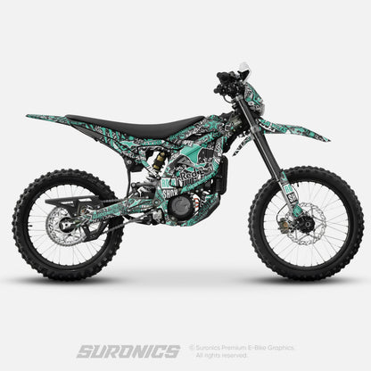 STICKY BLACK MINT Surron Ultra Bee Graphics kit