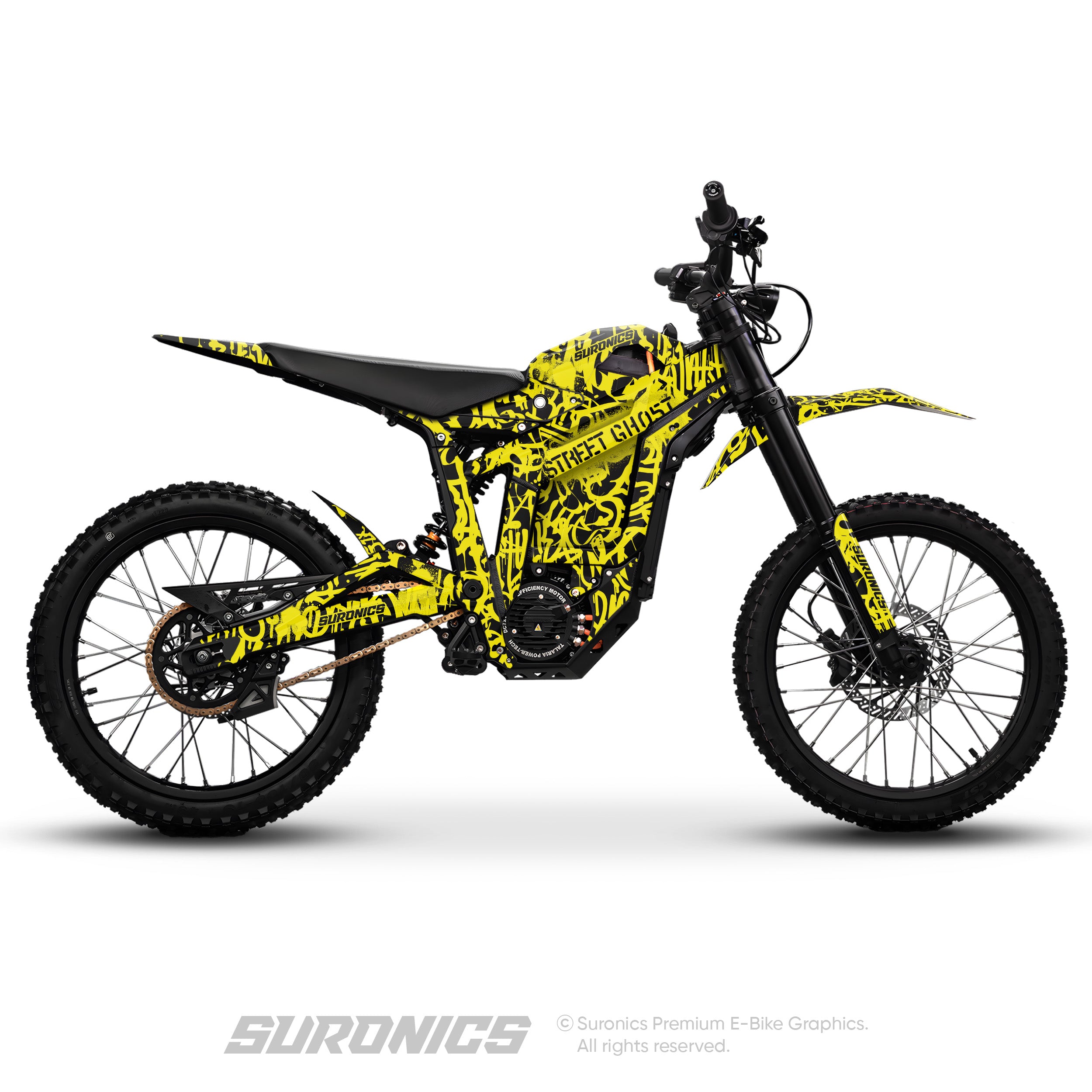 STREET GHOST BLACK YELLOW Talaria Sting MX5 PRO Graphics kit