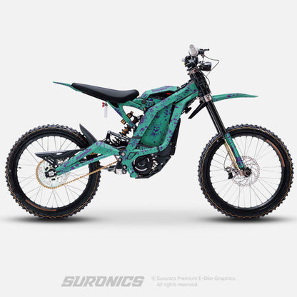 SPLATTER MINT PURPLE Surron Light Bee Graphics kit