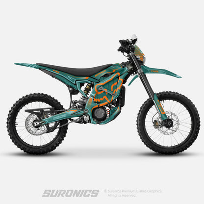 FOX RACER AVENTUR ORANGE Surron Ultra Bee Graphics kit