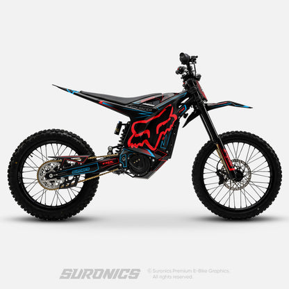 FOX RACER BLACK RED Arctic Leopard XE Graphics kit