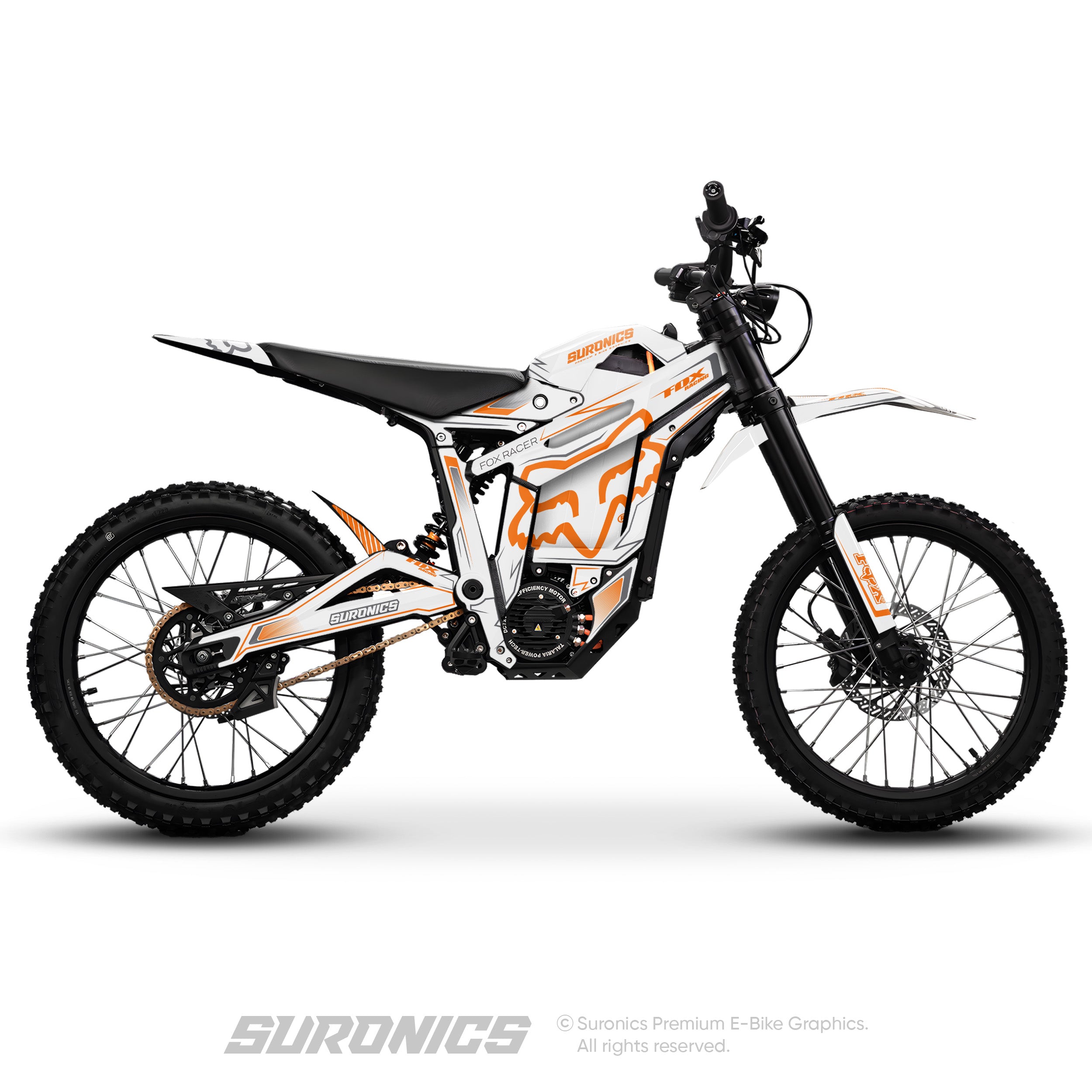 FOX RACER WHITE ORANGE Talaria Sting MX5 PRO Graphics kit