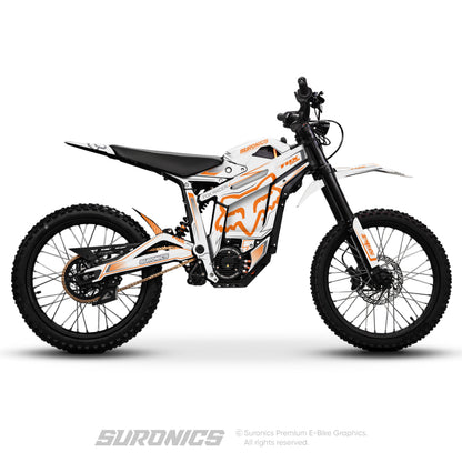 FOX RACER WHITE ORANGE Talaria Sting MX5 PRO Graphics kit