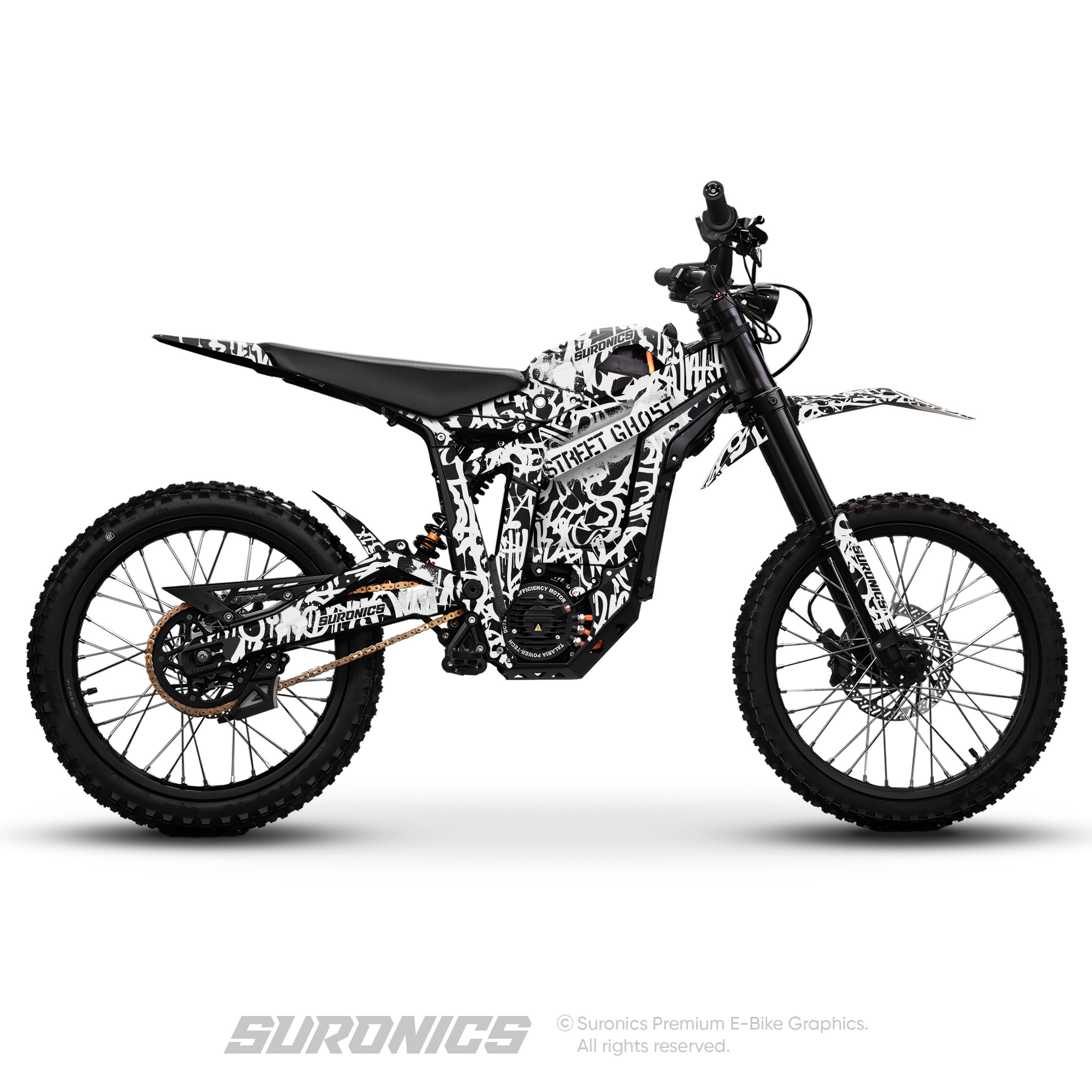 STREET GHOST BLACK WHITE Talaria Sting MX5 PRO Graphics kit