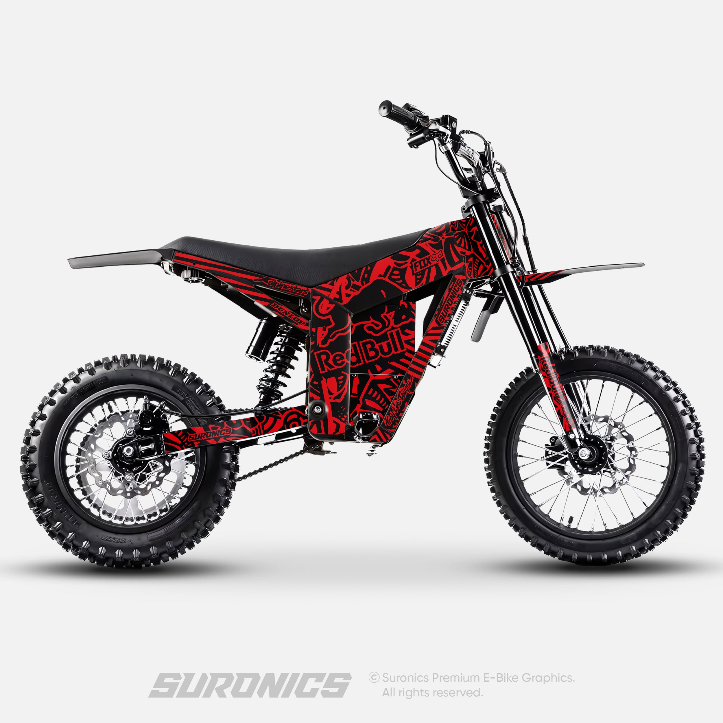 RACE ART BLACK RED Tuttio Soleil 01 Graphics kit