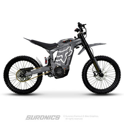 FOX RACER GREY WHITE Rerode R1 Graphics kit