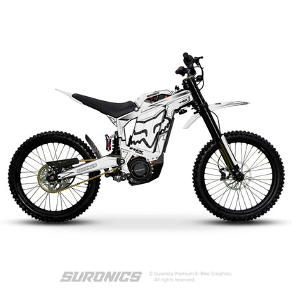 FOX RACER WHITE BLACK Rerode R1 Graphics kit