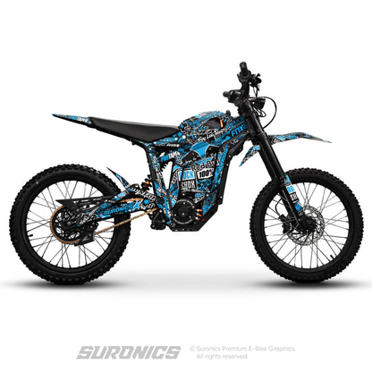 STICKY BLACK CYAN Talaria Sting MX5 PRO Graphics kit