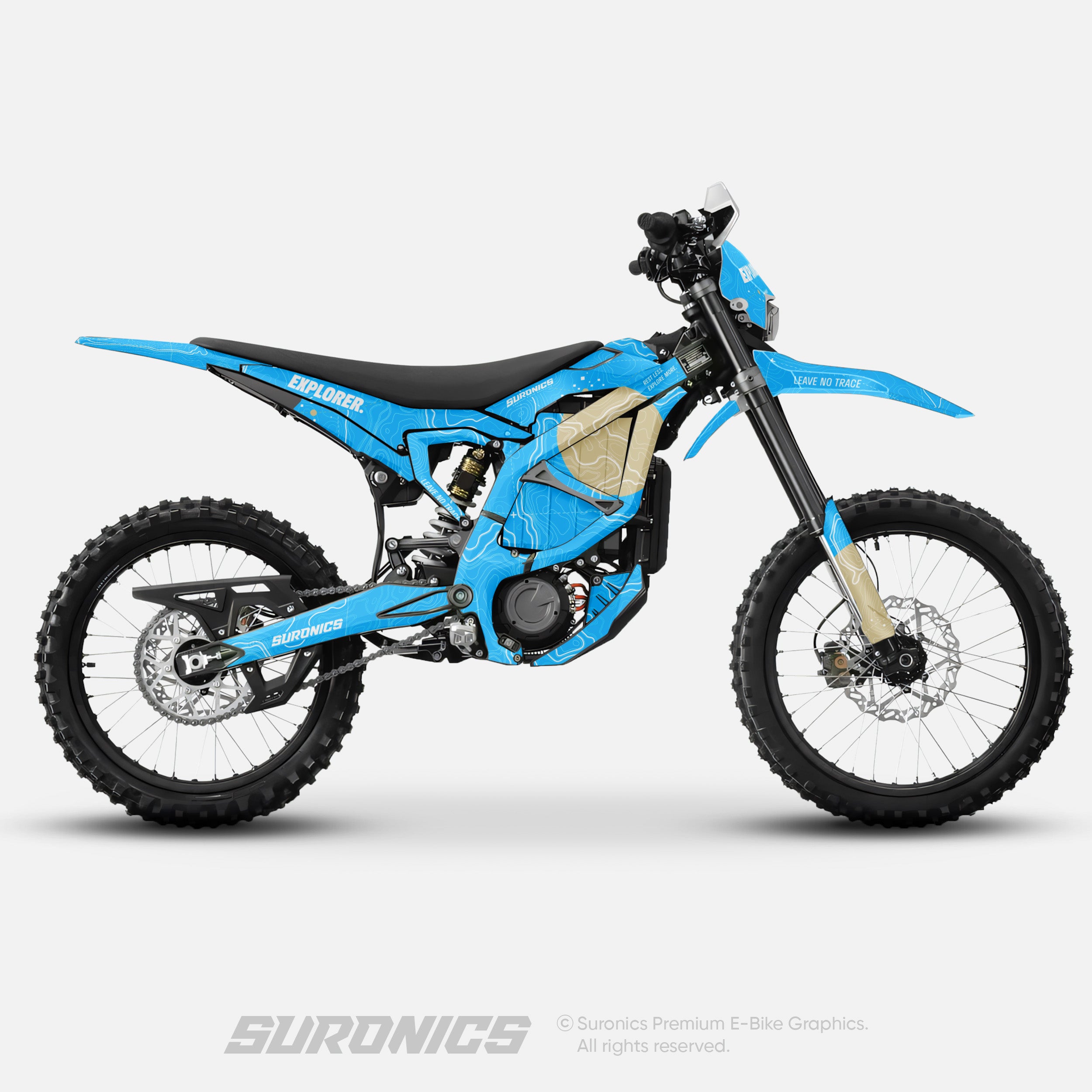 EXPLORER CYAN SAND Surron Ultra Bee Graphics kit