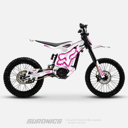 FOX RACER WHITE MAGENTA Arctic Leopard XE Graphics kit