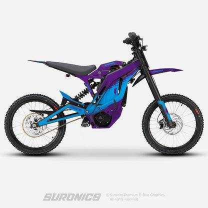 HALF PURPLE CYAN E-Ride Pro SS SR Graphics kit