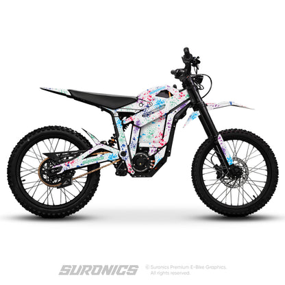 SPLATTER WHITE MULTICOLOR Talaria Sting MX5 PRO Graphics kit