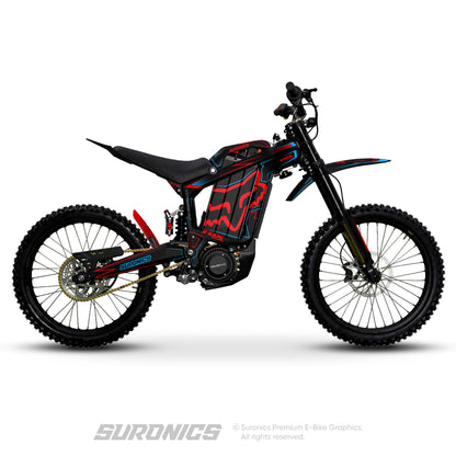 FOX RACER BLACK RED Rerode R1 Graphics kit