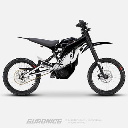 HALF BLACK WITE E-Ride Pro SS SR Graphics kit
