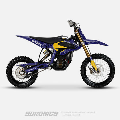 EXPLORER NAVY YELLOW Surron Hyper Bee Graphics kit