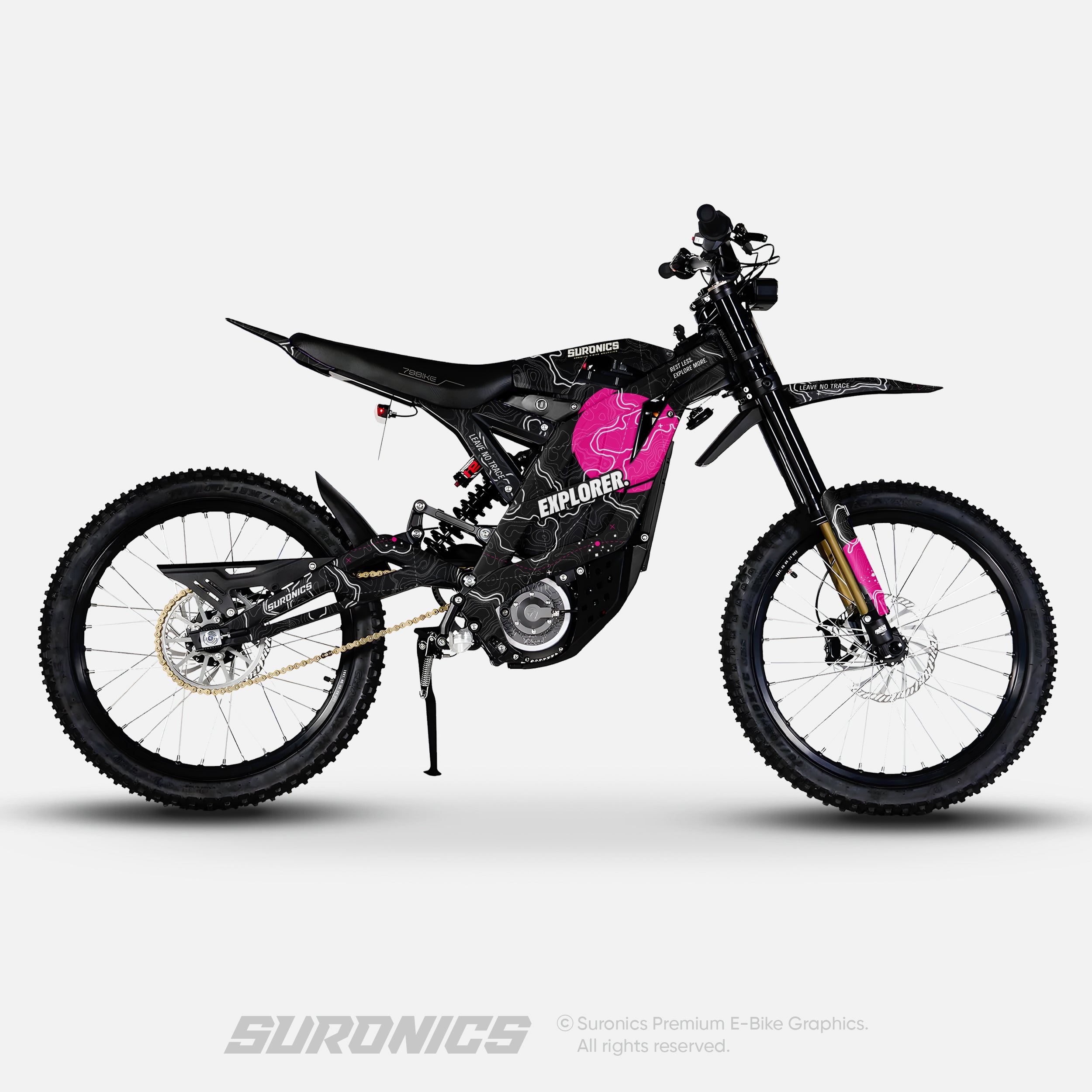 EXPLORER BLACK MAGENTA 79Bike Falcon PRO / GT / M Graphics kit
