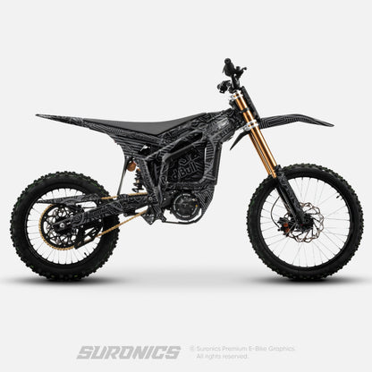 RACE ART BLACK GREY Talaria Komodo Graphics kit