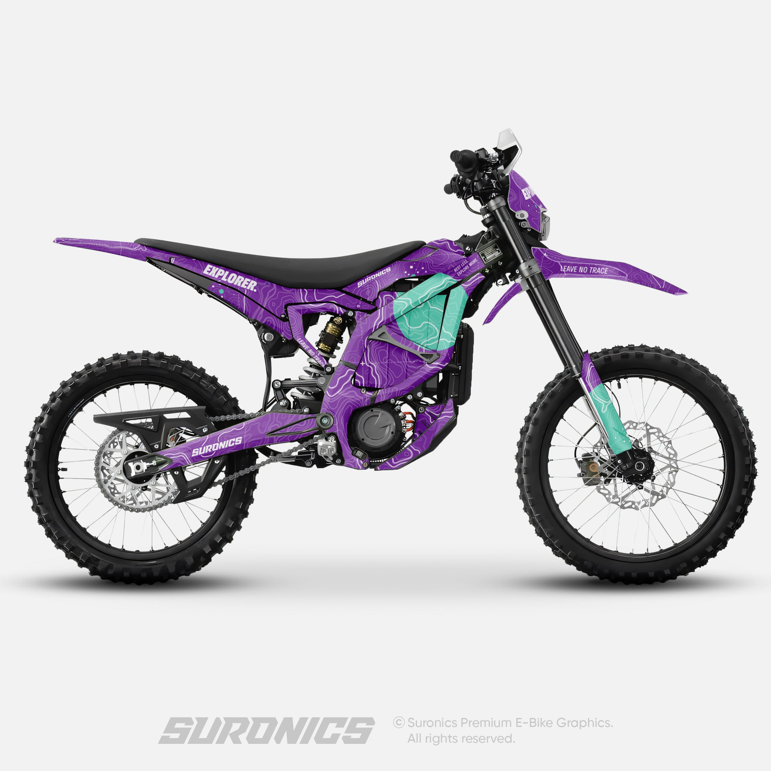 EXPLORER PURPLE MINT Surron Ultra Bee Graphics kit