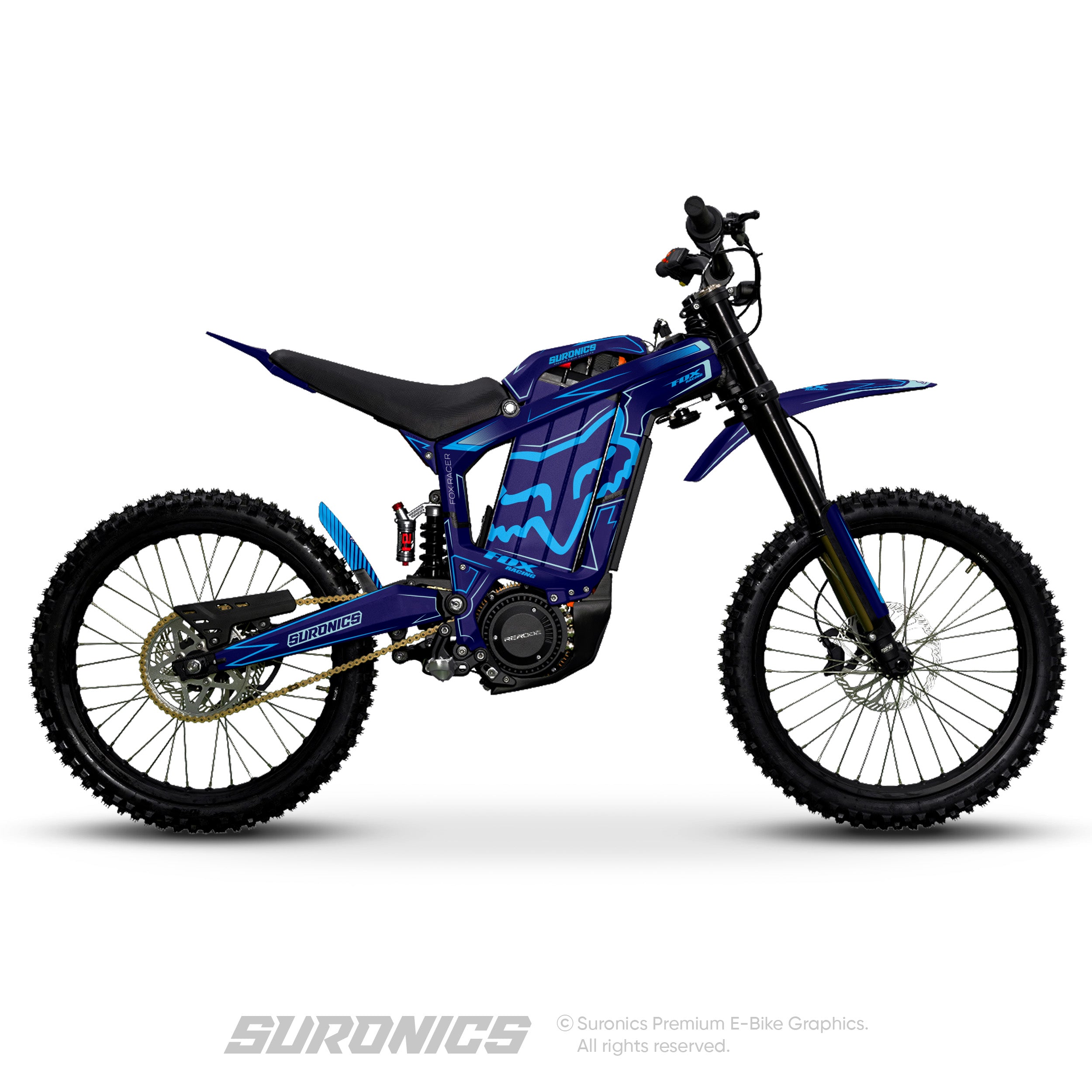 FOX RACER NAVY CYAN Rerode R1 Graphics kit