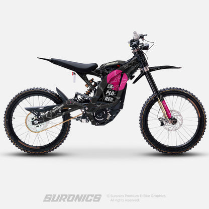 EXPLORER BLACK MAGENTA - Surron Light Bee Graphics kit
