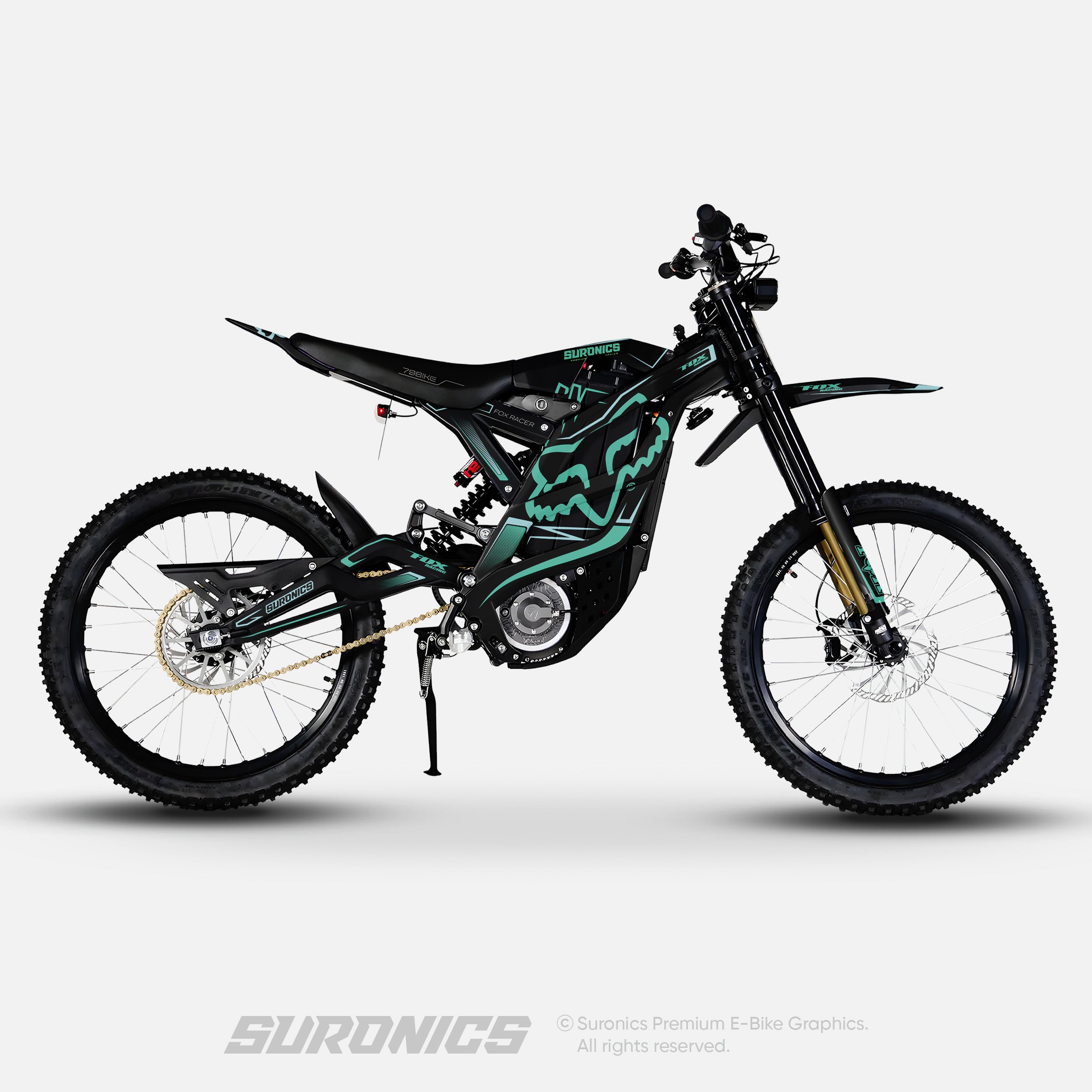 FOX RACER BLACK MINT 79Bike Falcon PRO / GT / M Graphics kit
