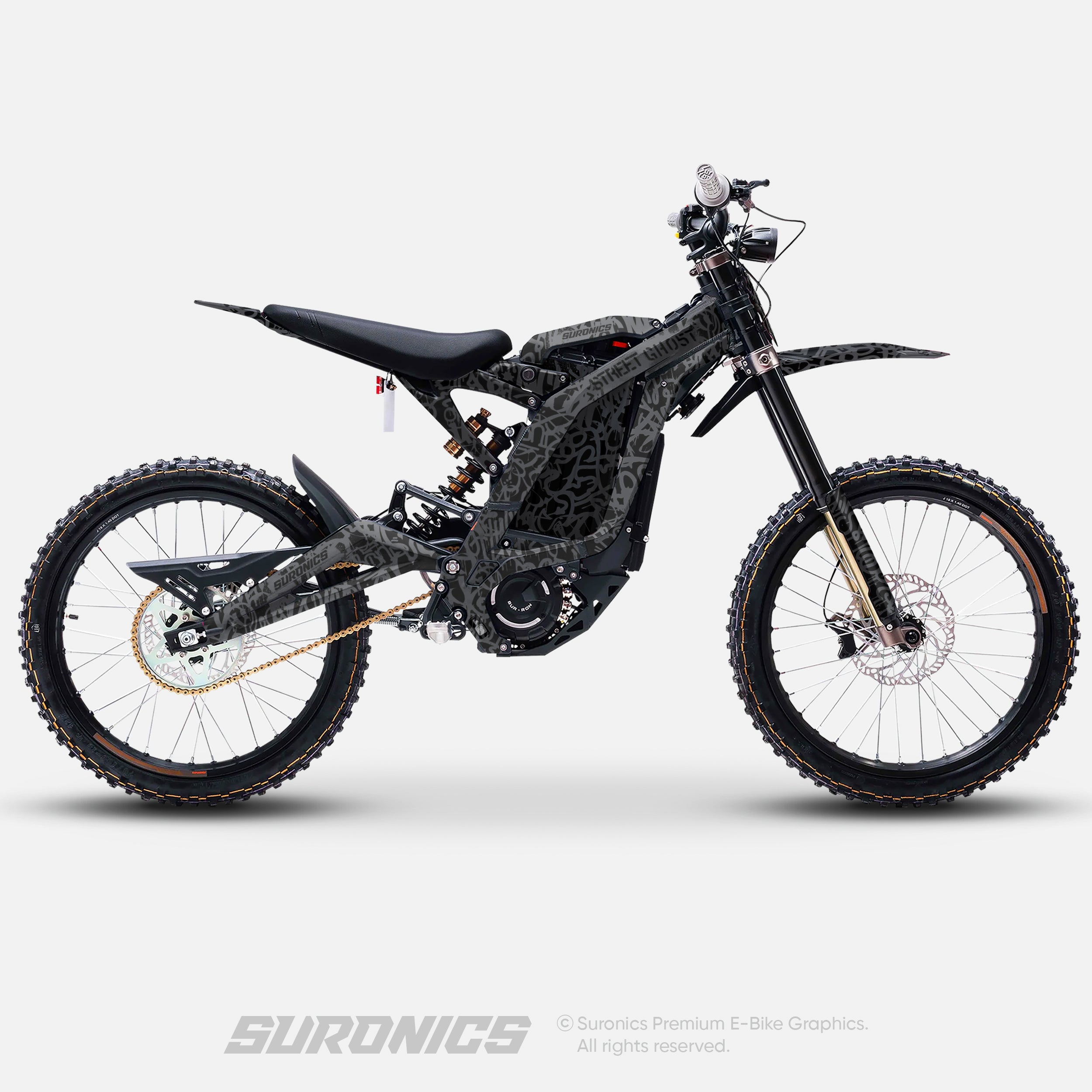 STREET GHOST BLACK MAGENTA Surron Light Bee Graphics kit