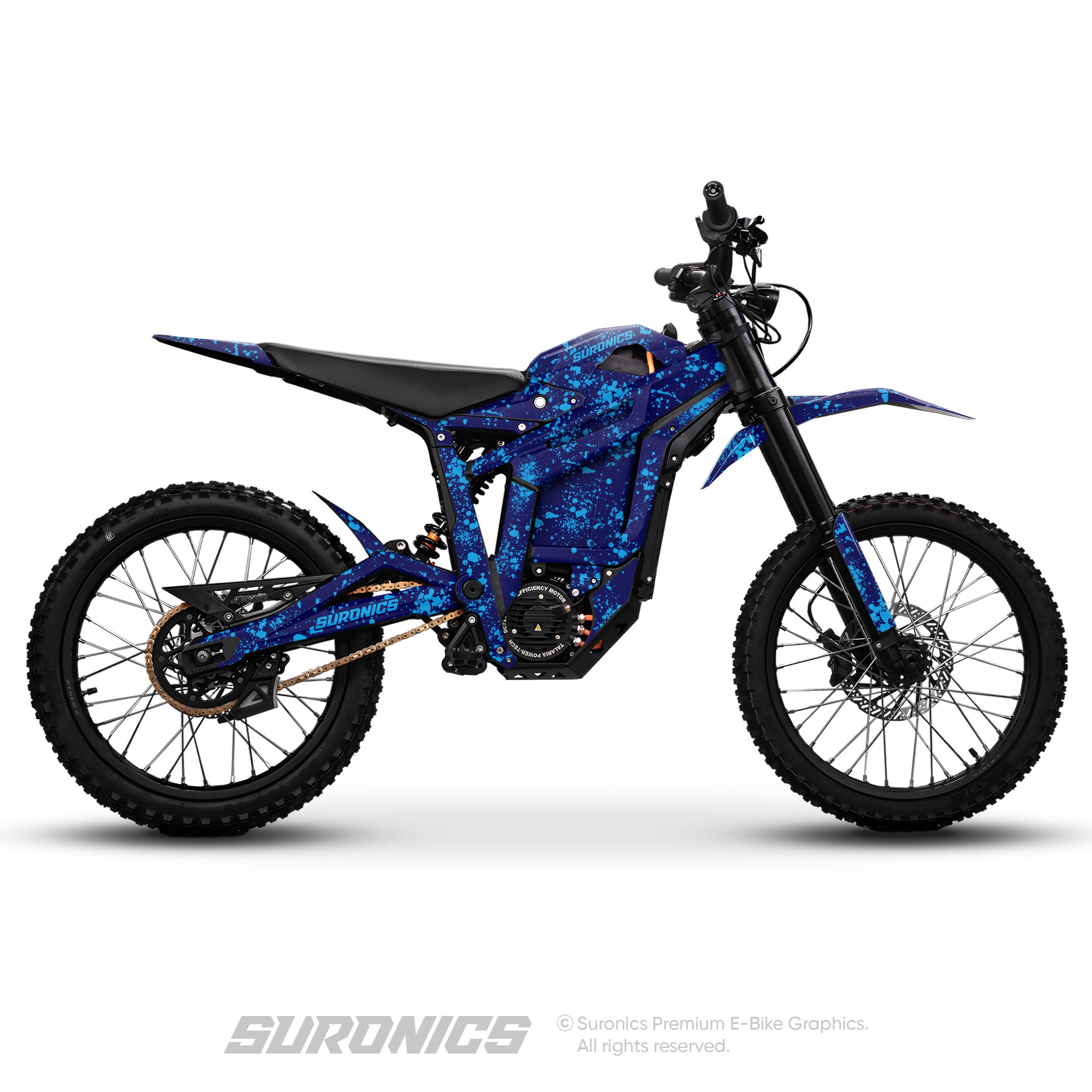 SPLATTER NAVY CYAN Talaria Sting MX5 PRO Graphics kit