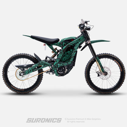 RACE ART BLACK MINT Surron Light Bee Graphics kit