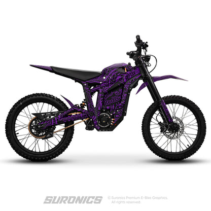 RACE ART BLACK PURPLE Talaria Sting MX5 PRO Graphics kit