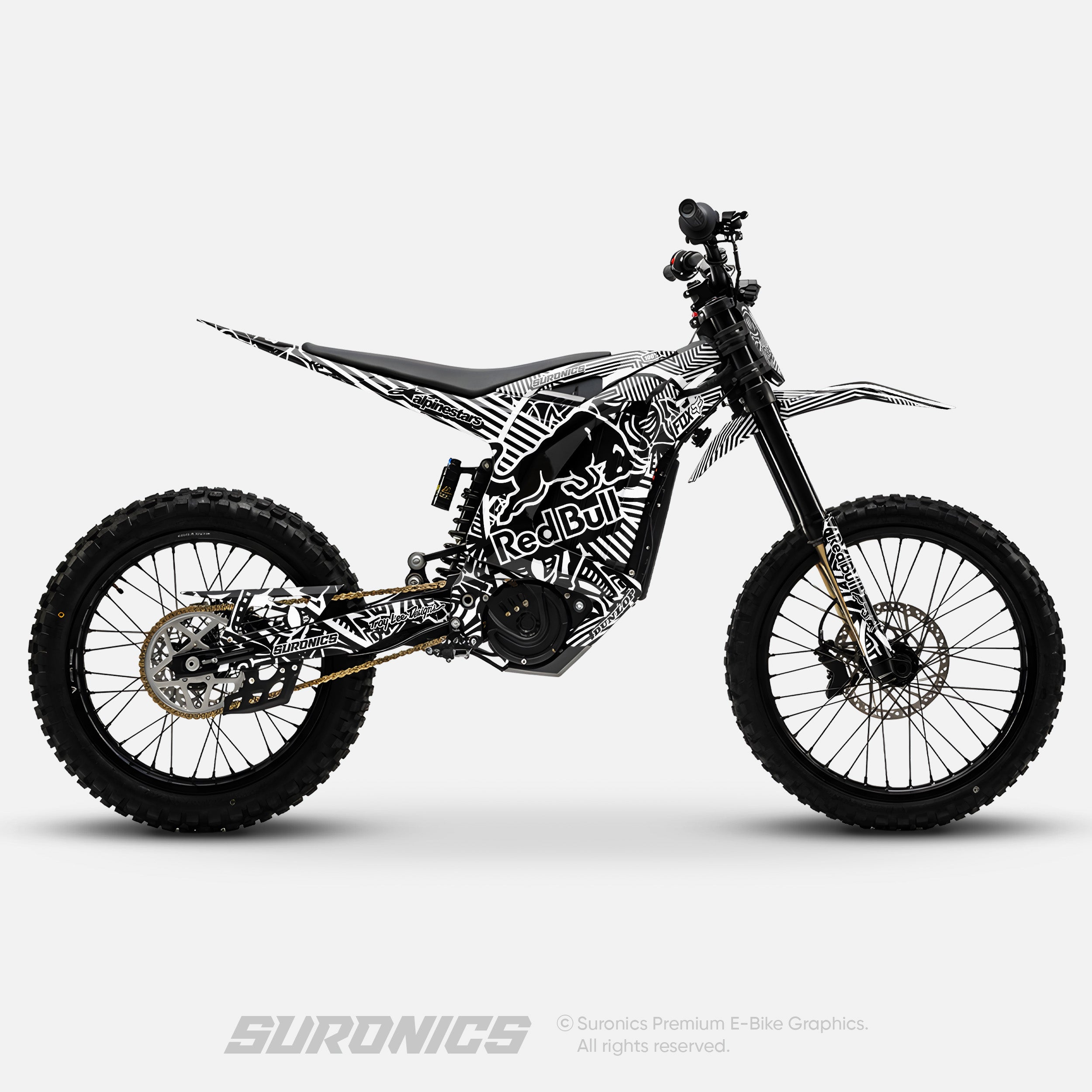 RACE ART BLACK WHITE Arctic Leopard XE Graphics kit
