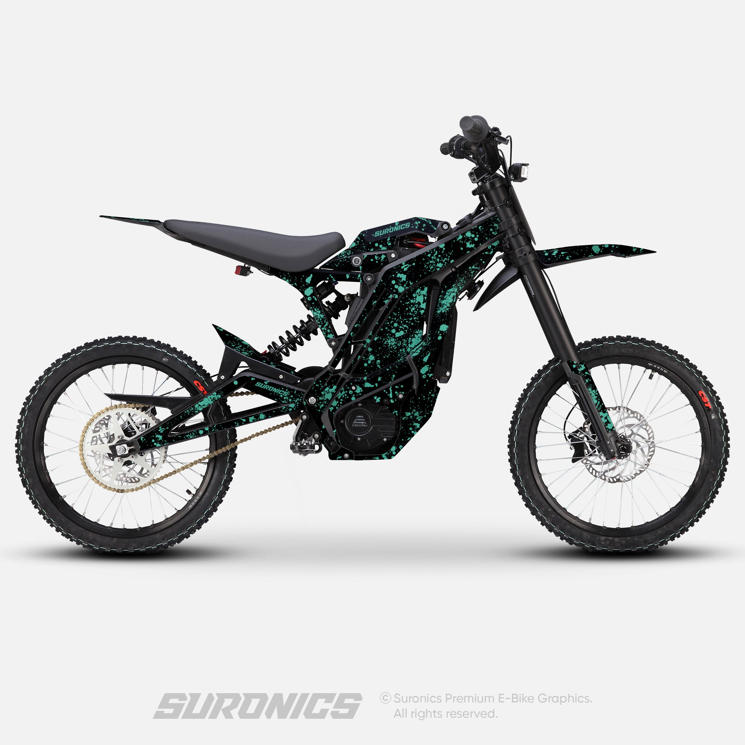 SPLATTER BLACK MINT Eride Pro SS SR Graphics kit